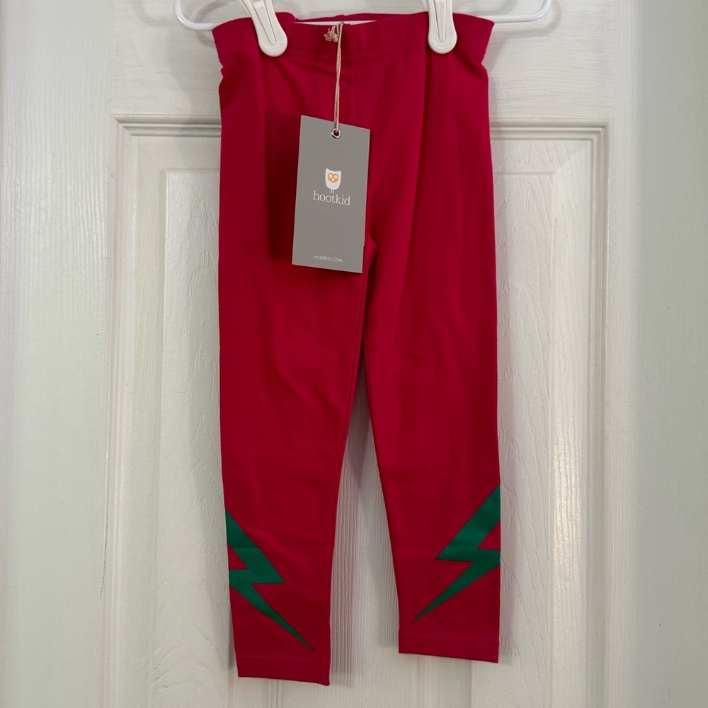 NWT Hootkid Baby Girl Bolt Leggings